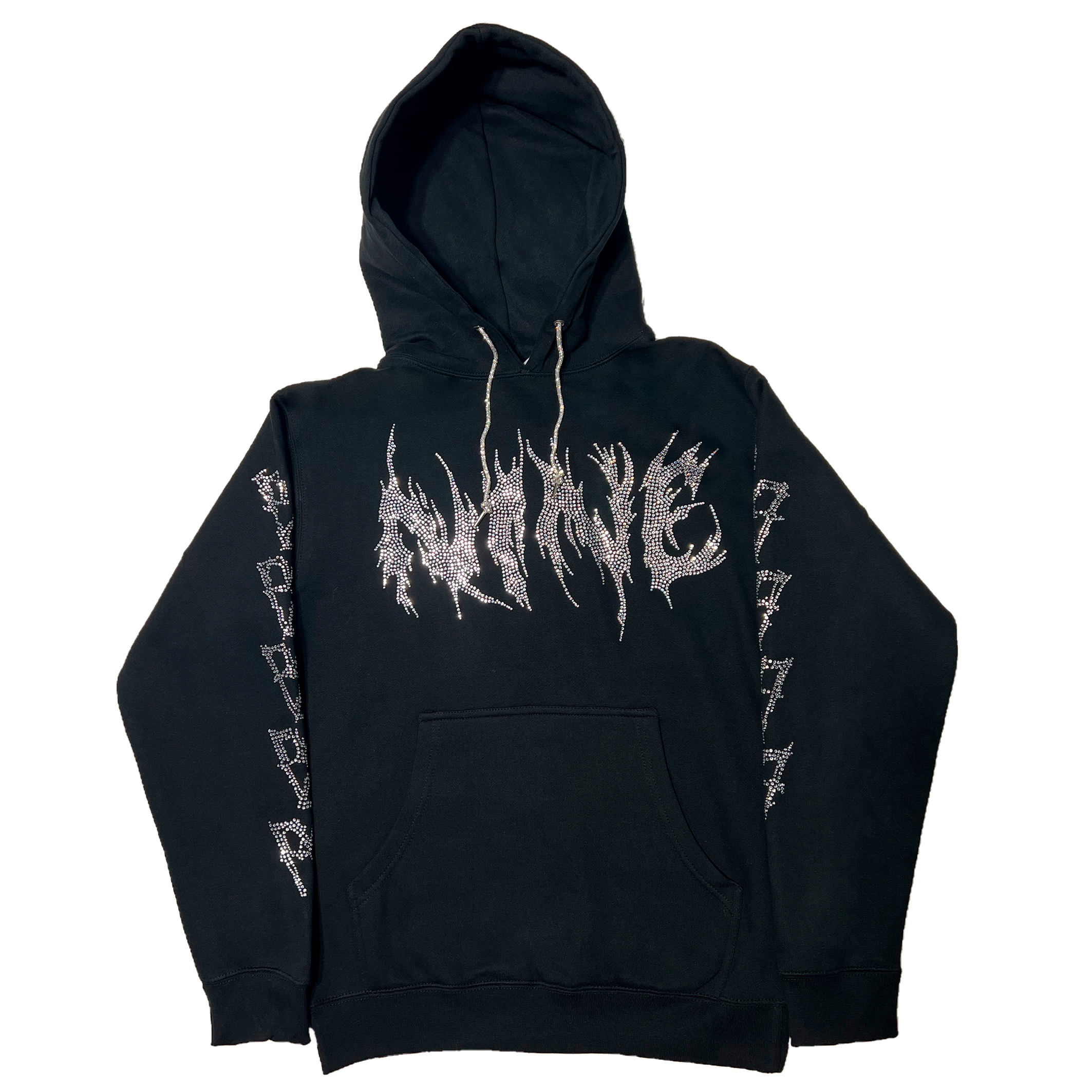 V2 Rhinestone Flame Hoodie – The99Gallery