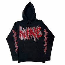 Load image into Gallery viewer, (Lux) Rhinestone 3D Design Hoodie (Red/Black)