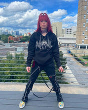 Load image into Gallery viewer, Rhinestone Flame Hoodie