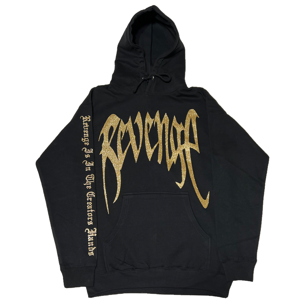 Glitter Kill Hoodie (Black/Gold)